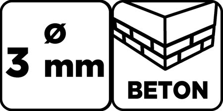 Wiertło do betonu 3 x 60 mm