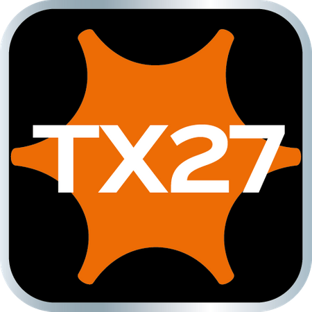 Końcówka TORX TX27 na nasadce 1/4", krótka, 37 mm