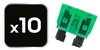 Zestaw bezpieczników samochodowych, 10 sztuk