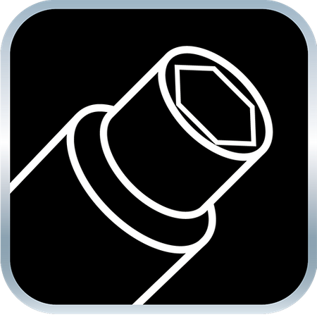 Klucze nasadowe 1/2", zestaw 12 szt.