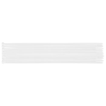 Opaski zaciskowe EXTREME 7.6 × 500 mm, białe, 50 szt.