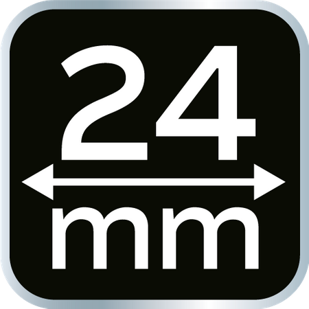 Dłuta 6, 12, 18, 24 mm, zestaw 4 szt. Uchwyt drewniany