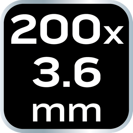 Opaski zaciskowe EXTREME 3.6 x 200 mm, czarne, 100 szt.