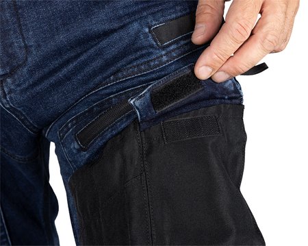 Spodnie robocze DENIM, wzmocnienia Oxford, granatowe, rozmiar XS