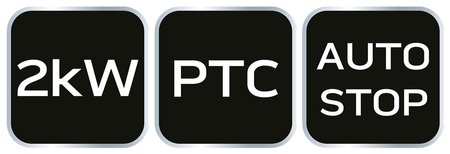 Nagrzewnica elektryczna ceramiczna PTC, 2kW nowy model