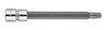 Końcówka TORX TX30 na nasadce 1/4", długa, 87 mm