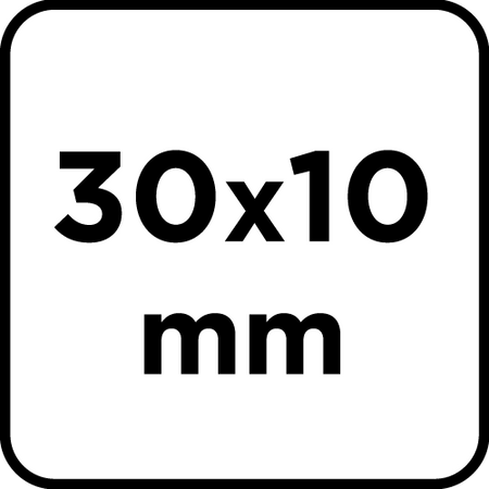 Ściernica listkowa trzpieniowa 30 x 10 x 6 mm, P40