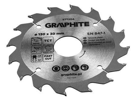 Tarcza do pilarki, widiowa, 130 x 30 mm, 16 zębów