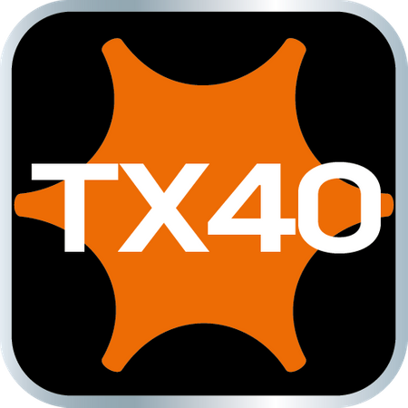 Końcówka TORX TX40 na nasadce 1/4", krótka, 37 mm