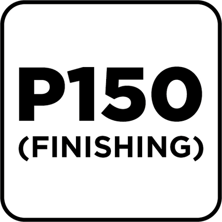 Krążki ścierne na rzep 150 mm, P150, 5 szt., bez otworów