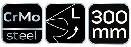 Nożyce do blachy 300 mm, lewe