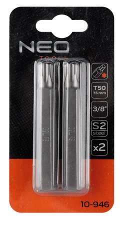Końcówka TORX T50 x 75 mm, S2 x 2 szt.