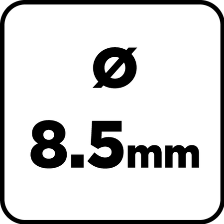 Wiertło do metalu HSS, DIN 338, 8.5 mm