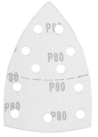 Papiery ścierne na rzep, żelazko 102 x 152 mm, P80, 5 szt., z 11 otworami