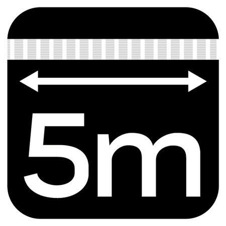 Pas mocujący z grzechotką 25 mm x 5 m, wytrzymujący 500 kg PES