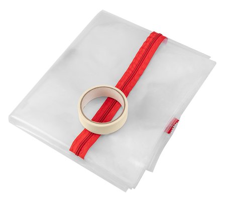 Kurtyna, osłona przeciwpyłowa z zamkiem "L" PE