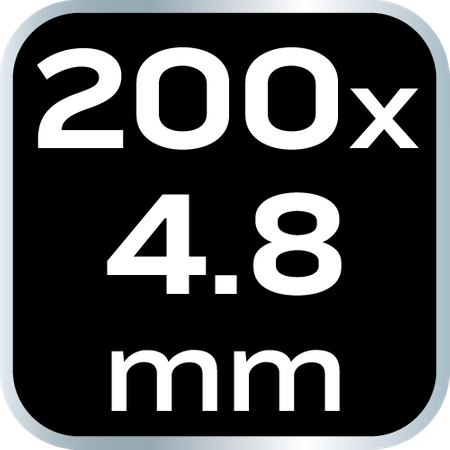 Opaski zaciskowe EXTREME 4.8 × 200 mm, białe, 20 szt.