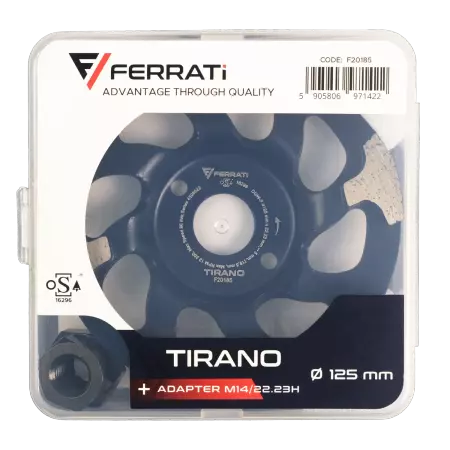 Ferrati Tarcza Garnkowa Diamentowa F20185 125mm TIRANO