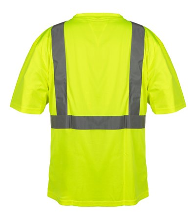 T-shirt ostrzegawczy, żółty, rozmiar L