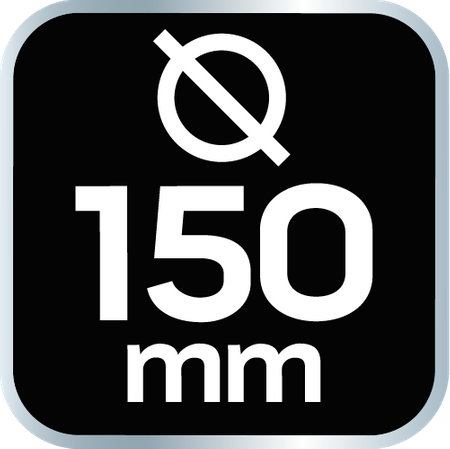 Szlifierka mimośrodowa pneumatyczna 150 mm, podciśnieniowe odsysanie pyłu