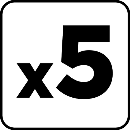 Zestaw wierteł do betonu hartowane: 4, 5, 6, 8, 10 mm, 5 szt.