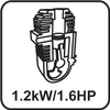 Kosa spalinowa 1.2kW, szerokość koszenia 255/460 mm