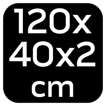 Składana mata do pracy pod samochodem, 1200 x 400 x 23 mm, 3 warstwy