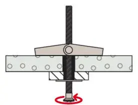 Fischer KD 8 Mocowanie Uchylne "Parasolka" M8x100 (20 szt.) 80178