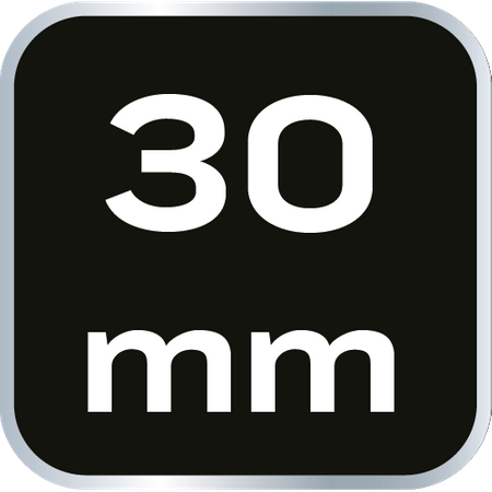 Klucz płasko-oczkowy skręcony 90°, 30mm