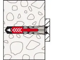 Fischer Kołek Uniwersalny DuoPower 5x25 S z Wkrętem (50 szt.) 535458