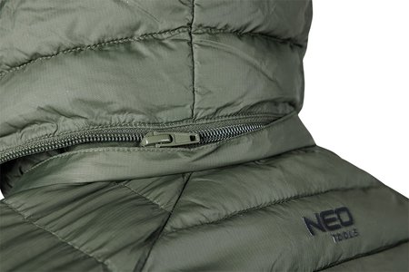 Kurtka Mix&Match, pikowana, puchowa, lekka, oliwkowo-czarna, rozmiar XL