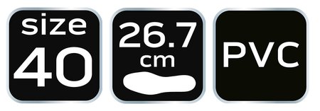 Kalosze PVC, rozmiar 40