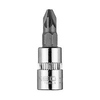 Końcówka wkrętakowa PZ2 na nasadce 1/4", krótka, 37 mm