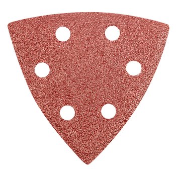 Papier ścierny delta na rzep 93 x 93 mm K 60, 5 szt., z otworami