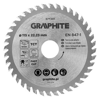 Tarcza do pilarki, widiowa, 115 x 22.23 mm, 40 zębów