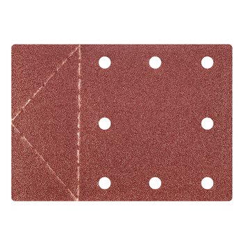 Papier ścierny 115 x 160 mm, otwory, perforacja do odrywania, rzep. K80, 3 szt.