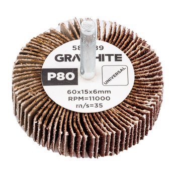 Ściernica listkowa trzpieniowa 60 x 15 x 6 mm, P80