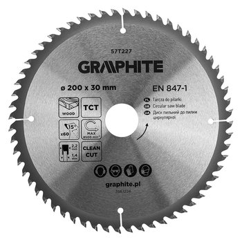 Tarcza do pilarki, widiowa, 200 x 30 mm, 60 zębów