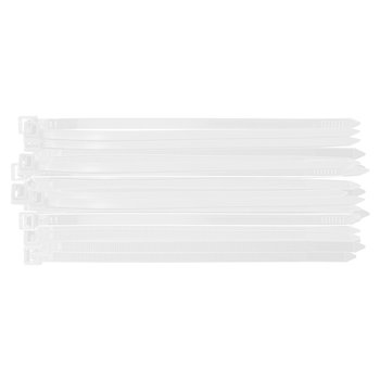 Opaski zaciskowe EXTREME 7.6 × 200 mm, białe, 50 szt.