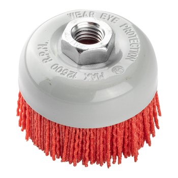 Szczotka nylonowa doczołowa 75 mm, M14