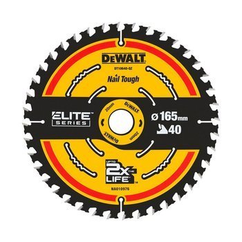 DeWalt DT10640 Tarcza Pilarska 165mm 40z do Precyzyjnego Cięcia