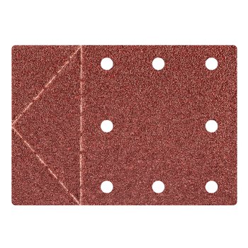 Papier ścierny 115 x 160 mm, otwory, perforacja do odrywania, rzep. K40, 3 szt.