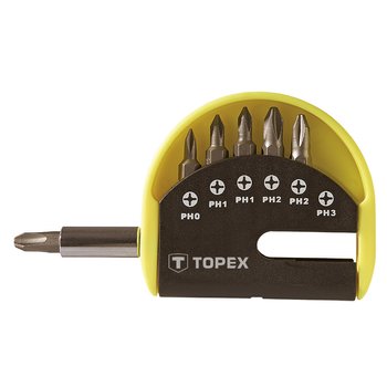 Końcówki wkrętakowe z uchwytem, zestaw 7 szt.