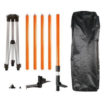 Tyczka do laserów ze statywem 3.7 m