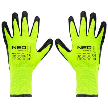 Rękawice robocze ocieplane, nylon powlekany lateksem, 4142X, rozmiar 10