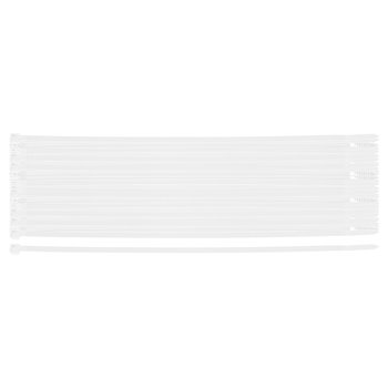 Opaski zaciskowe EXTREME 4.8 × 300 mm, białe, 100 szt.