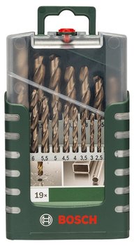ZESTAW WIERTEŁ 19 SZT. DO METALU HSS-CO DIN 338 1-10MM.