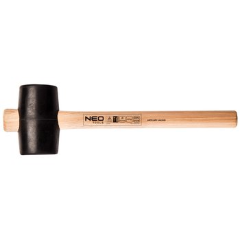 Młotek gumowy 65 mm/425 g, trzonek hikorowy