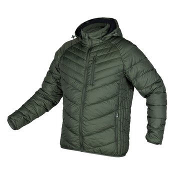 Kurtka Mix&Match, pikowana, puchowa, lekka, oliwkowo-czarna, rozmiar L