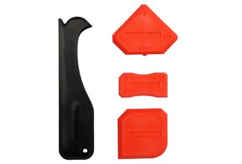 ZESTAW SZPACHELEK DO SILIKONU 4 CZĘŚCI  Z OBCINAKIEM